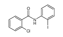 2-氯-N-(2-碘苯基)苯甲酰胺结构式
