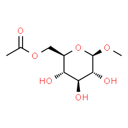 Methyl 6-O-acetyl-β-D-glucopyranoside Structure