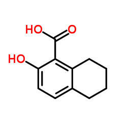 2-Hydroxy-5,6,7,8-tetrahydro-1-naphthalenecarboxylic acid Structure