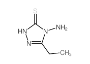 4-amino-5-ethyl-2H-1,2,4-triazole-3-thione structure