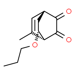 Bicyclo[2.2.2]oct-5-ene-2,3-dione, 5-methyl-8-propoxy-, (1R,4R,8R)-rel- (9CI)结构式