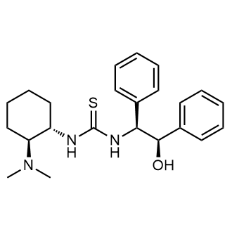 Rel-1-((1R,2R)-2-(dimethylamino)cyclohexyl)-3-((1R,2S)-2-hydroxy-1,2-diphenylethyl)thiourea Structure