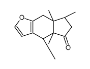 (4R)-4,4a,6,7,7a,8-Hexahydro-4β,4aβ,7β,7aβ-tetramethyl-5H-indeno[5,6-b]furan-5-one structure