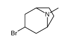 8-Azabicyclo(3.2.1)octane, 3-bromo-8-methyl-, exo- Structure