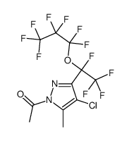 1-ACETYL-4-CHLORO-3(5)-[1-(HEPTAFLUOROPROP-1-OXY)TETRAFLUOROETHYL]-5(3)-(METHYL)PYRAZOLE picture