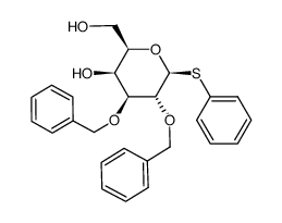 phenyl 2,3-di-O-benzyl-1-thio-β-D-galactopyranoside Structure