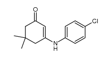 3-((4-CHLOROPHENYL)AMINO)-5,5-DIMETHYLCYCLOHEX-2-EN-1-ONE structure
