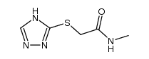 N-methyl-2-(4H-[1,2,4]triazol-3-ylsulfanyl)-acetamide结构式