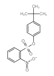 Benzenesulfonic acid,2-nitro-, 4-(1,1-dimethylethyl)phenyl ester structure