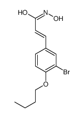 3-(3-bromo-4-butoxyphenyl)-N-hydroxyprop-2-enamide Structure