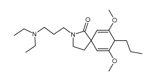 2-(3-(diethylamino)propyl)-7,9-dimethoxy-8-propyl-2-azaspiro[4.5]deca-6,9-dien-1-one结构式