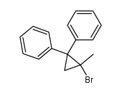 1-bromo-1-methyl-2,2-diphenylcyclopropane Structure