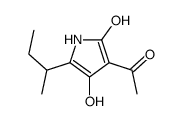 (5S)-3-Acetyl-5-[(S)-1-methylpropyl]-2,4-pyrrolidinedione Structure