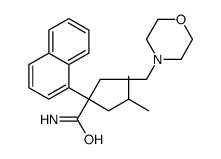 α-(sec-Butyl)-α-(1-naphtyl)-4-morpholinebutyramide结构式