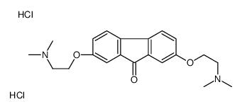 2,7-bis[2-(dimethylamino)ethoxy]-9H-fluoren-9-one dihydrochloride结构式