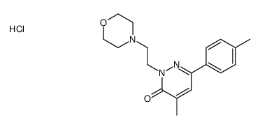 4-methyl-6-(4-methylphenyl)-2-(2-morpholin-4-ylethyl)pyridazin-3-one,hydrochloride结构式