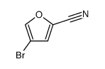 4-bromofuran-2-carbonitrile Structure