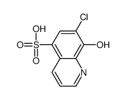 7-chloro-8-hydroxyquinoline-5-sulfonic acid结构式