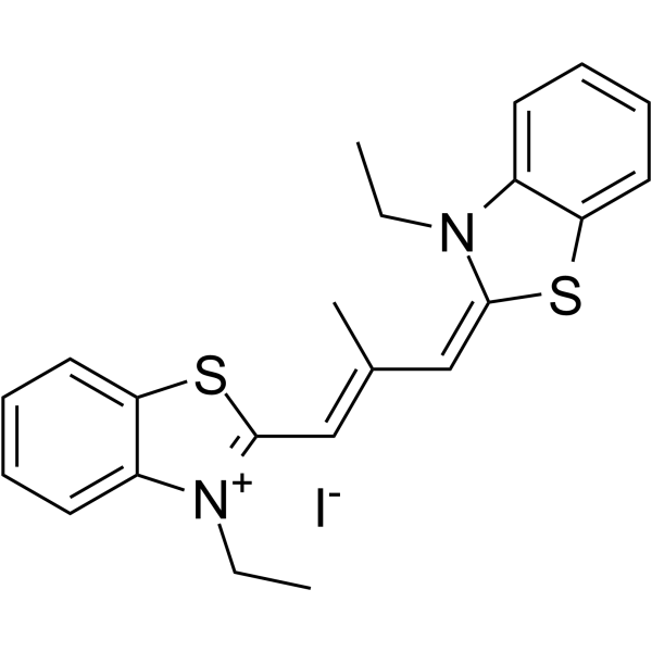 3,3'-二乙基-9-甲基硫杂羰花青碘化物图片