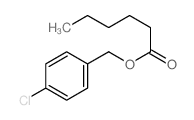 Hexanoic acid,(4-chlorophenyl)methyl ester Structure