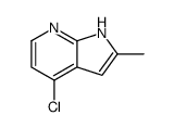 4-Chloro-2-methyl-1H-pyrrolo[2,3-b]pyridine Structure