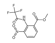 methyl 2-N-(trifluoroacetyl)amino-3-nitrobenzoate结构式