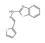 2-Thiophenecarboxaldehyde,2-(2-benzothiazolyl)hydrazone Structure