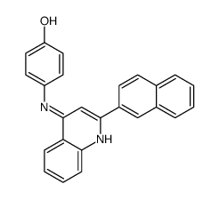 4-[(2-naphthalen-2-ylquinolin-4-yl)amino]phenol Structure