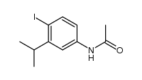 4-Iodo-3-isopropylacetanilide结构式