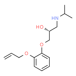 (R)-1-[o-(allyloxy)phenoxy]-3-(isopropylamino)propan-2-ol Structure