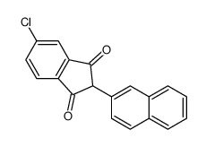 5-chloro-2-naphthalen-2-ylindene-1,3-dione Structure