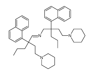 1-[3-(1-Naphtyl)-3-[N-[2-(1-naphtyl)-2-(2-piperidinoethyl)pentyl]iminomethyl]hexyl]piperidine picture