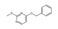 2-methylthio-4-benzyloxypyrimidine结构式