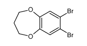 7,8-dibromo-3,4-dihydro-2H-1,5-benzodioxepine Structure
