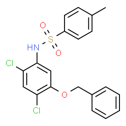 N-[5-(Benzyloxy)-2,4-dichlorophenyl]-4-methylbenzenesulfonamide Structure