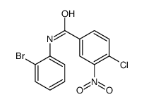 N-(2-Bromophenyl)-4-chloro-3-nitrobenzamide结构式