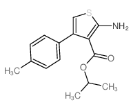 propan-2-yl 2-amino-4-(4-methylphenyl)thiophene-3-carboxylate Structure