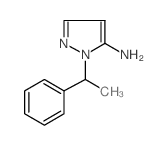 1-(1-苯基乙基)-1H-吡唑-5-胺结构式