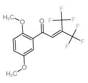 Crotonophenone, 4,4,4-trifluoro-2, 5-dimethoxy-3-(trifluoromethyl)-结构式