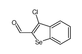 3-chloro-1-benzoselenophene-2-carbaldehyde结构式