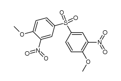 bis-(4-methoxy-3-nitro-phenyl)-sulfone结构式