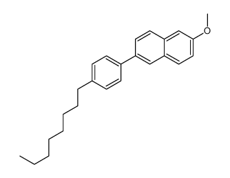 2-methoxy-6-(4-octylphenyl)naphthalene Structure