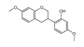 2-(3,4-Dihydro-7-methoxy-2H-1-benzopyran-3-yl)-5-methoxyphenol Structure