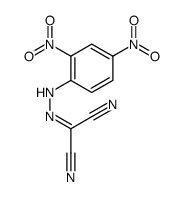 2-[(2,4-dinitrophenyl)hydrazinylidene]propanedinitrile结构式