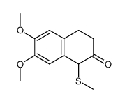 6,7-dimethoxy-1-(methylthio)-3,4-dihydronaphthalen-2(1H)-one Structure