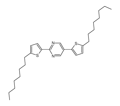 2,5-bis(5-octylthiophen-2-yl)pyrimidine结构式