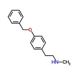 2-[4-(Benzyloxy)phenyl]-N-methylethanamine structure