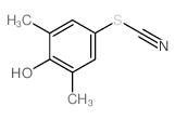 Thiocyanic acid,4-hydroxy-3,5-dimethylphenyl ester结构式