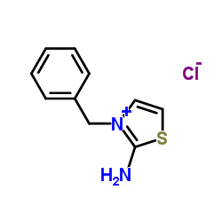 2-Amino-3-benzyl-1,3-thiazol-3-ium chloride结构式
