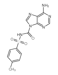 6-amino-N-(4-methylphenyl)sulfonylpurine-9-carboxamide结构式